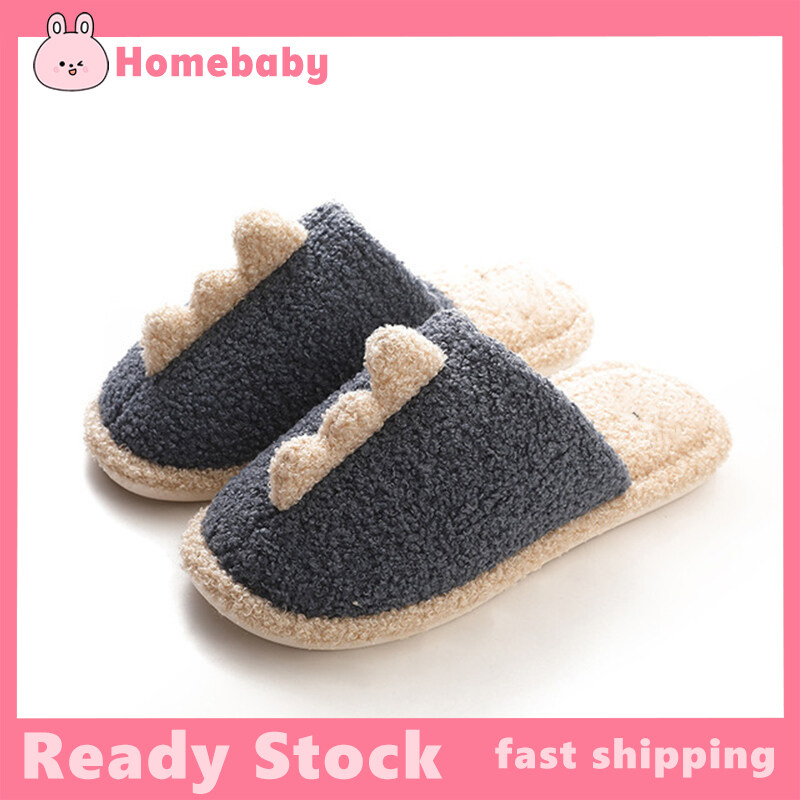 Dép Đi Trong Nhà EU35-44 Hình Khủng Long Cho Nam Nữ Giày Dép Thời Trang Dùng Cho Cả Bé Trai Và Bé Gái Hoạt Hình Dễ Thương Ấm Áp Mùa Đông