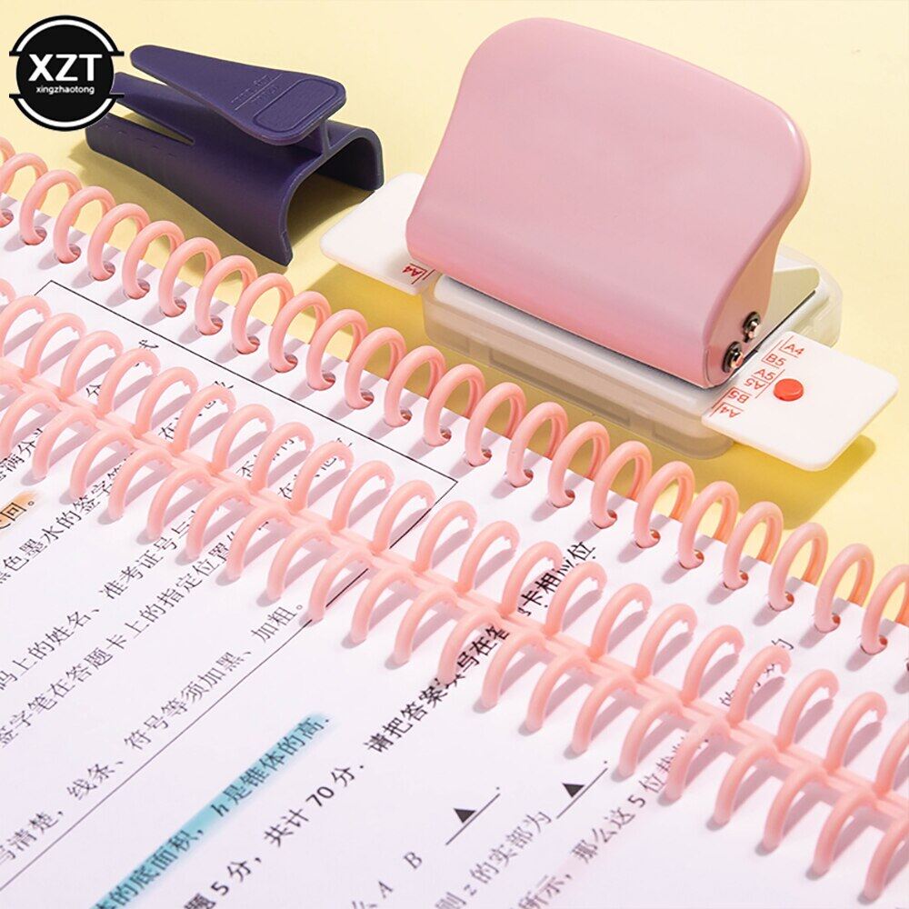 [Hot K] 30PCS Plastic Ring Binder DIY Albums Circle Loose-leaf Book Hoops Office Binding Supplies Photo Clasp