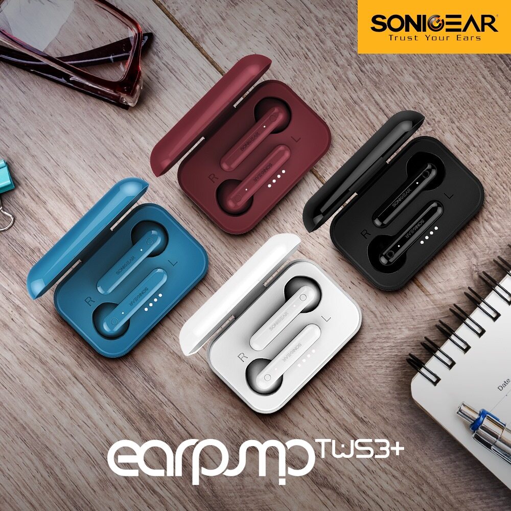 SONIC GEAR EARPUMP TWS3+ TRUE WIRELESS EARBUD WITH CHARGING CASE