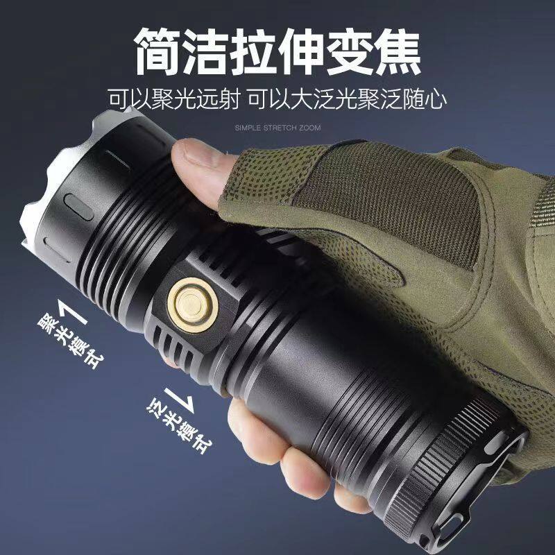 Ultra Strong Light Long Range Flashlight Outdoor Laser Cannon Long Range Zoom White Laser Flashlight xinkuimaoyi