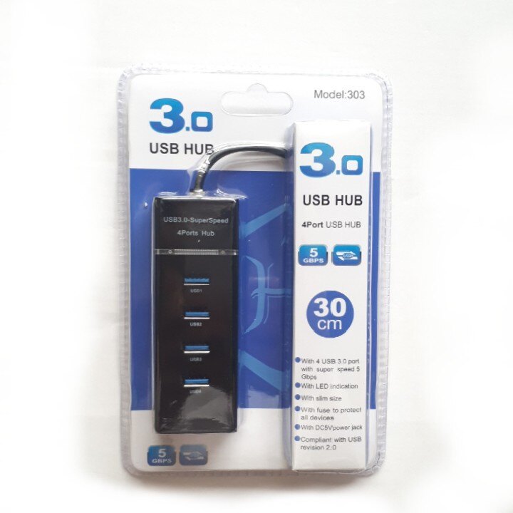 [Hub Usb 3.0]Bộ Chia Usb Từ 1 Thành 4 Cổng Usb Tốc Độ 3.0