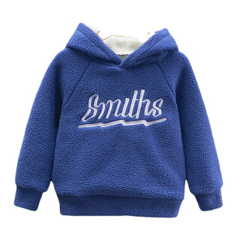 Ssweetheart Áo Hoodie Thời Trang Trẻ Em Cho Bé Trai Bé Gái Áo Lót Lông Cừu Ấm Áp Mùa Đông Áo Nỉ Dày Tay Dài