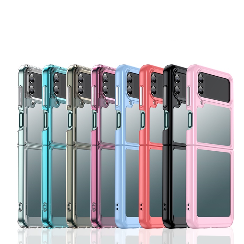Ốp cho samsung galaxy z flip 4 5g ốp cho samsung galaxy z flip 4 ốp lưng ốp lưng khung mềm trong mờ cứng