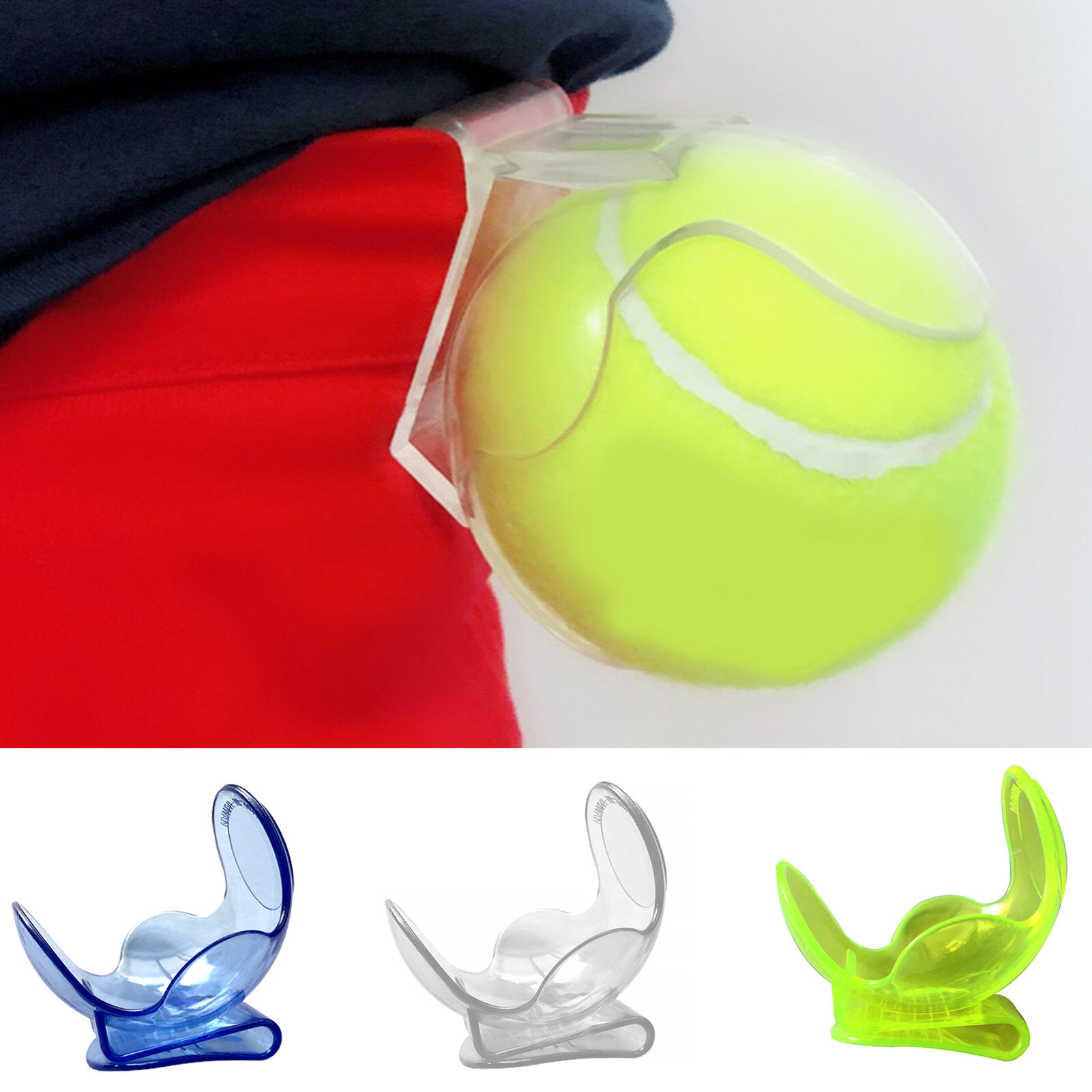 Ralapu Durable Tennis Ball Clip Strong Construction Easy to Remove