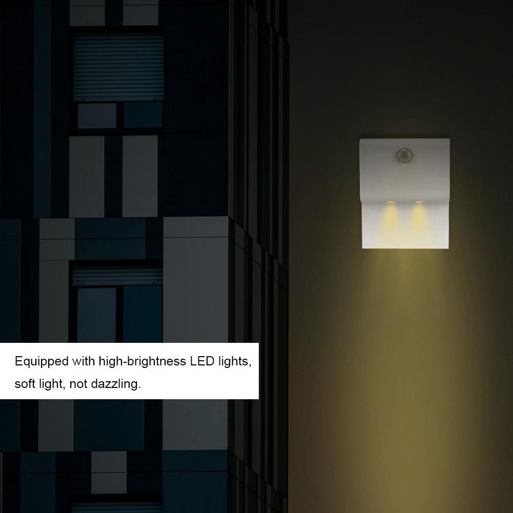 Đèn LED Ban Đêm Cảm Ứng Cơ Thể Người Đèn Cảm Biến Chuyển Động Tủ Hành Lang
