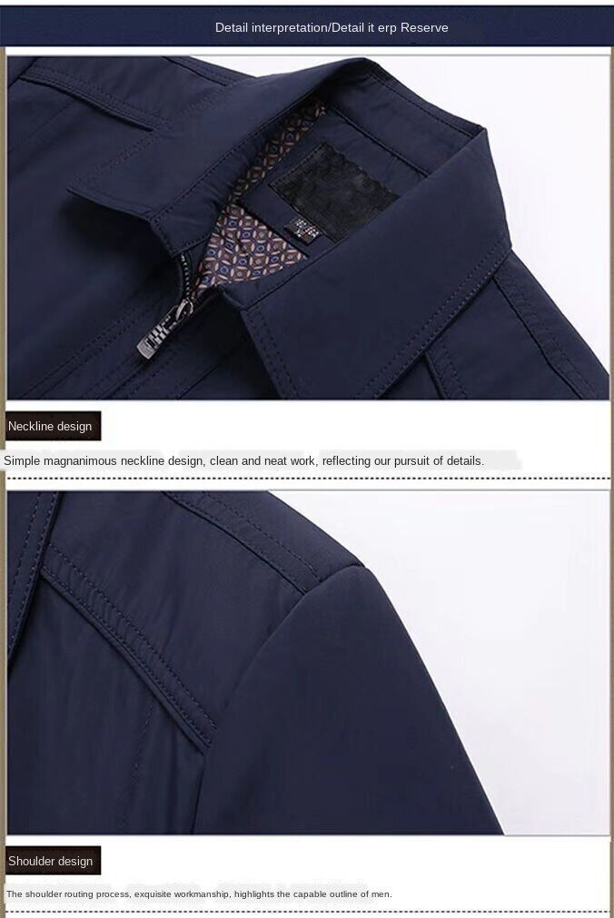 New dad jacket spring and autumn thin middle-aged men's summer jacket 40 middle-aged and elderly 50-year-old top summer 60