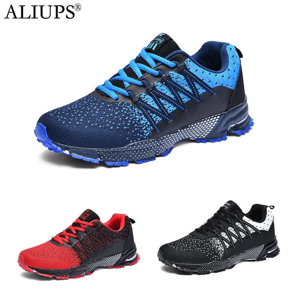 ALIUPS New Breathable Golf Shoes Men Red Black Outdoor Light Weight