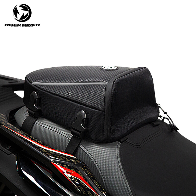 Túi Gắn Đuôi Xe Máy Mới Túi Gắn Yên Sau Xe Máy Màu Đen Đa Năng Chống Nước Ba Lô Đeo Vai Người Lái Dung Tích Cao Có Che Mưa