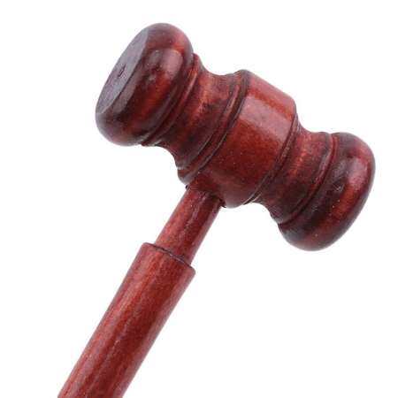 Feng Qi shopHandmade Wooden Auction Hammer for Lawyer Judge Handcrafted Gavel Court Hammer for Auction Sale Decor