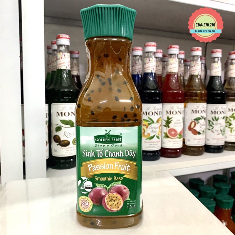 Sinh tố golden Farm Chanh Dây 1L