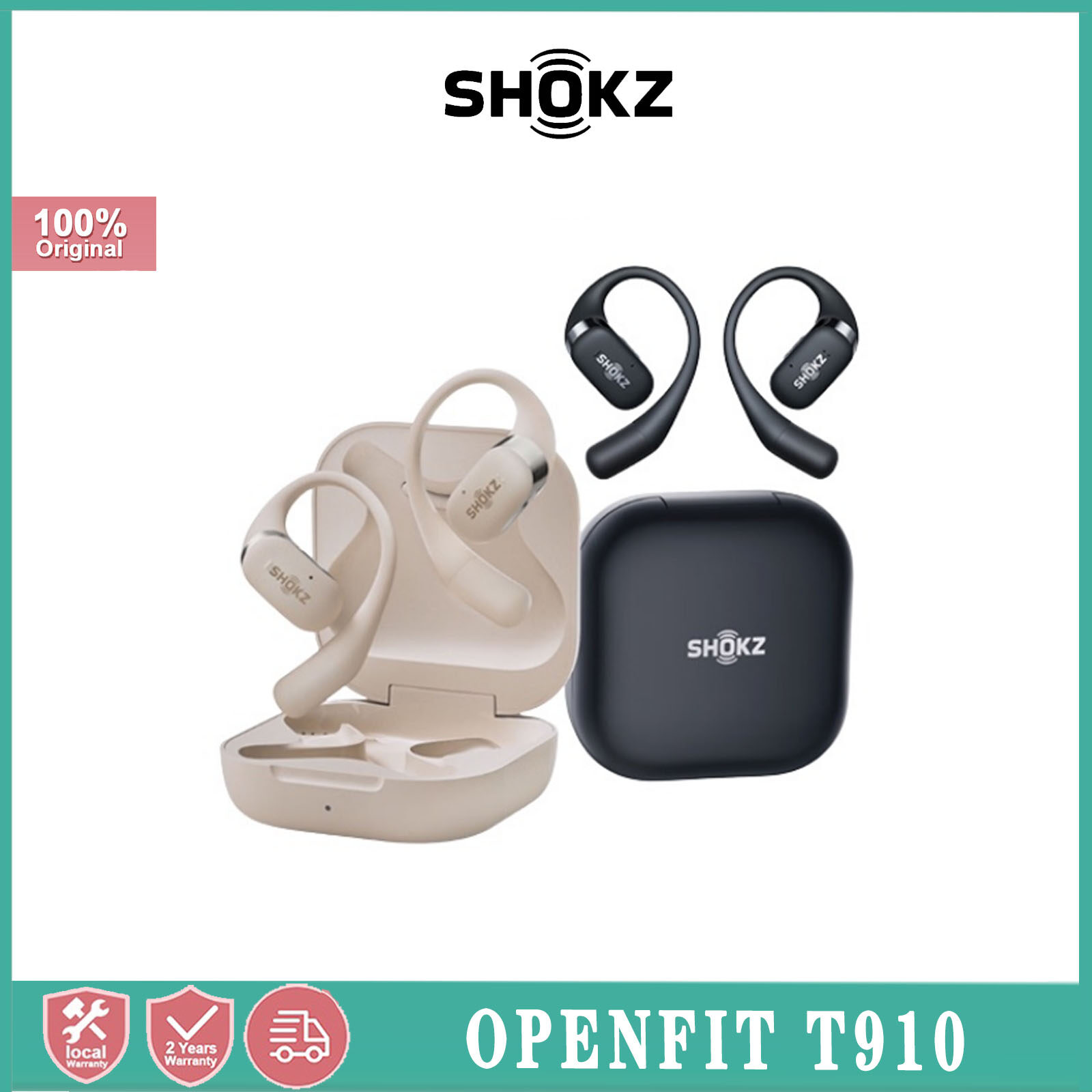 Shokz OpenFit T910 Open-Ear True Wireless Earbuds ราคา 8,278 บาท*ส่งฟรี
