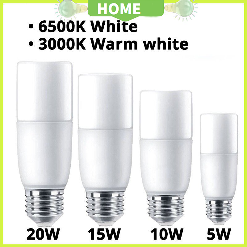  HOME WI E27 Bóng Đèn Led Cho Gia Đình Bóng Đèn Đèn Led Bóng Đèn Đui E27 Đèn Led Bóng Đèn Led Siêu Sáng Ánh Sáng Ban Ngày Đèn Led Siêu Sáng Đèn Led Thay Thế 40W 30W 20W 15W 10W 5W Cho Đèn Âm Trần Led Bàn Nhẹ Đèn Thả bóng Đèn Dạng Que 90% Tiết Kiệm Năng Lượ 