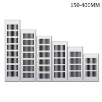 Ventilation Grille 150mm Aluminium Rectangular Cabinet Wardrobe Air Vent Grille Ventilation-Cover For Wardrobes Shoe Cabinets Computer Cabinets Bathroom Doors