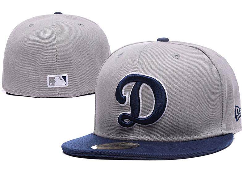 【 Quality】MLB ดอดเจอร์ลอสแอนเจลิสของ Anaheim หมวกตั้งเบสบอล Caps ผู้ชายผู้หญิงสบายๆขนาดหมวกกีฬากลางแจ้งติดตั้งหมวก Full Close HipHop คนรัก