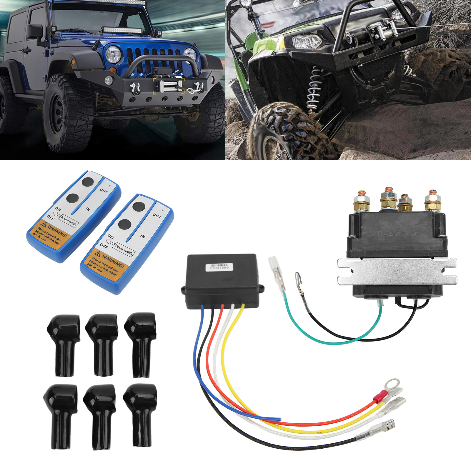 Contactor cầu chì chuyên nghiệp Tời điện Relay ứng dụng rộng rãi với điều khiển từ xa cho UTV cho ATV