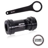 ZTTO Bottom Brackets Pf30 24mm Press Fit Ceramic Thread Lock System Bicycle 46mm for MTB Road Bike 24 Crankset Chainset