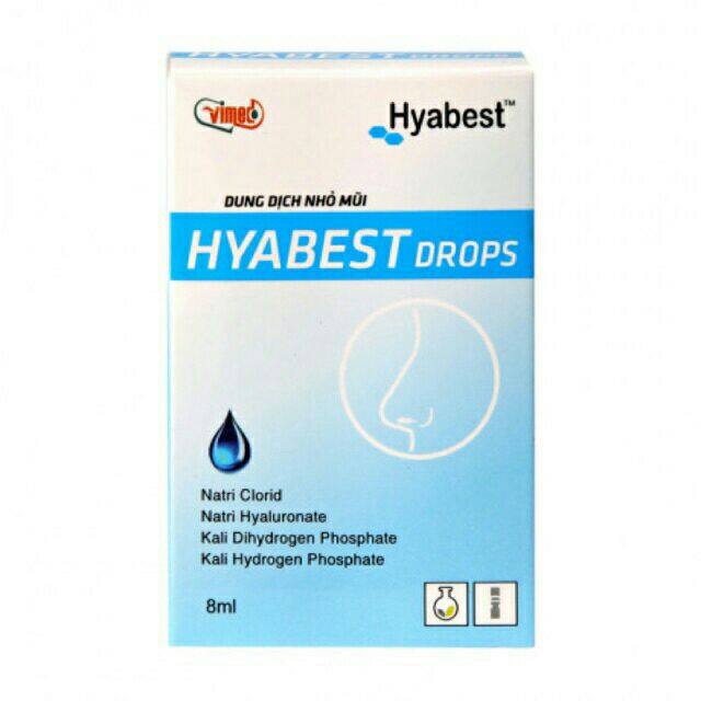Nước nhỏ mũi hyabest - bé hết khô mũi