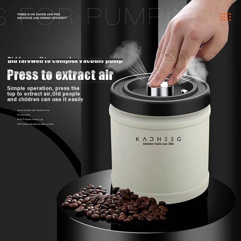 Nhà bếp lưu trữ tổ chức lon thực phẩm thép kín niêm phong chân không cà phê đậu Jar lưu trữ Canister subscription63dfgd3fh
