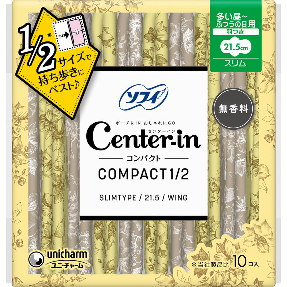Unicharm Centerin Compact, Fluffy, Ordinary Day Use 10 sheetsCenter
