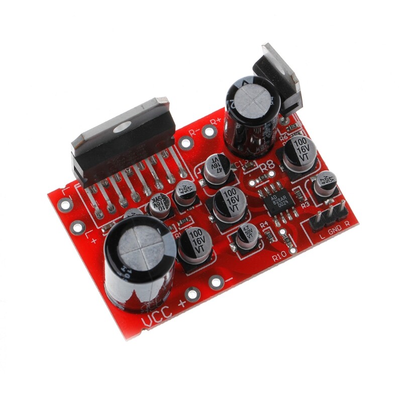 [Bán Chạy] Bo Mạch Khuếch Đại Âm Thanh Nổi DC 12V TDA7379 38W + 38W Với Bộ Tiền Khuếch Đại AD828 Super Than NE5532