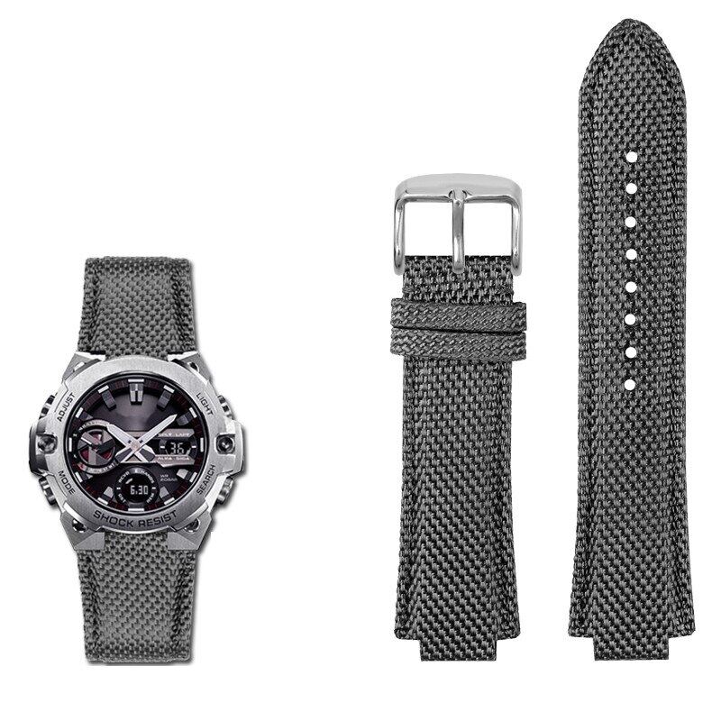 Dây Đeo Bằng Vải Nylon Cho Casio Dòng G-SHOCK GST-B400 Dây Đeo Đồng Hồ Bằng Da Bò Chống Nước Chính H