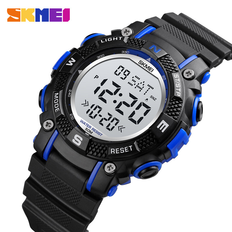 Đồng Hồ Kỹ Thuật Số SKMEI Cho Đồng Hồ Trẻ Em Bé Trai Bé Gái LED Đồng Hồ Đeo Tay Đa Chức Năng Chống Nước 1613