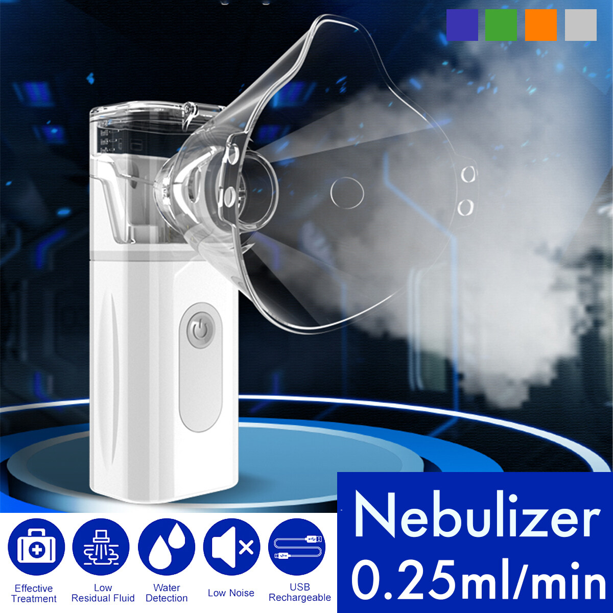 Generic 5V Handheld Ultrasonic Nebuliser Portable Humidifier Steaming ...