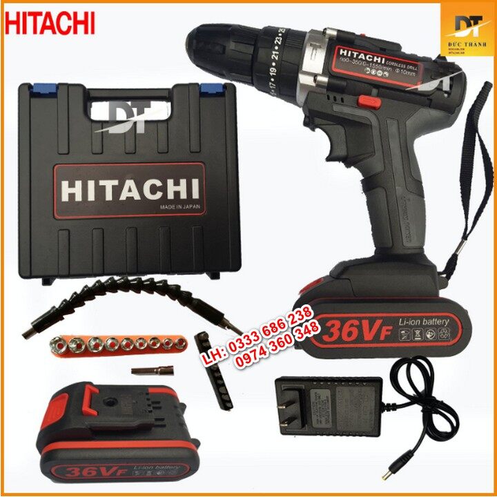 Máy khoan pin hitachi 36v - chính hãng