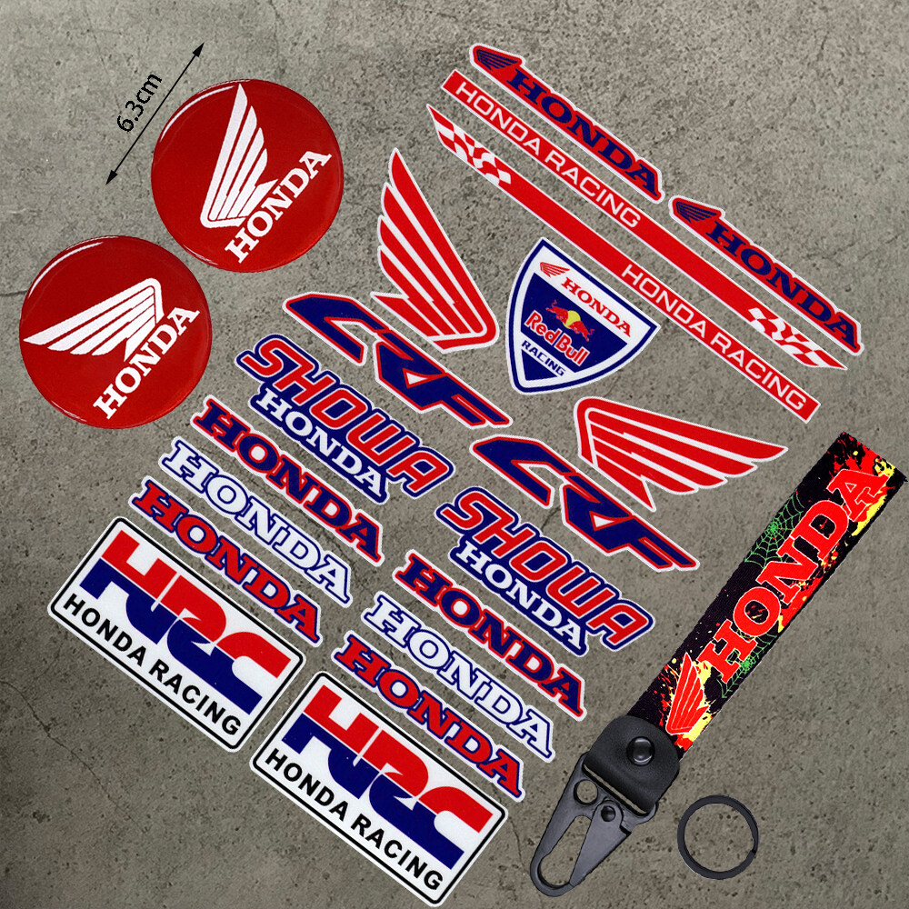 Honda HRC Reflective Off-road Motorcycle Sticker for Various Models