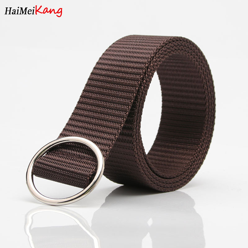 1 chiếc thắt lưng hàn quốc thời trang thắt lưng vải bố nylon mới thường ngày thắt lưng trang trí khóa tròn cho học sinh