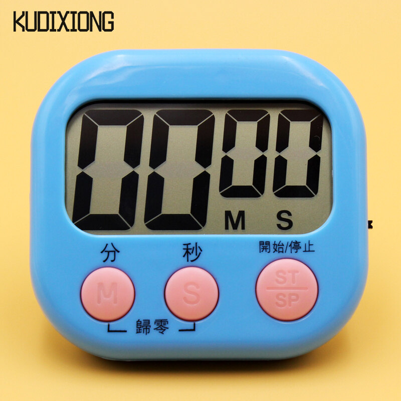 Kudixiong đồng hồ bấm giờ nhà bếp đồng hồ bấm giờ đếm ngược lớn đồng hồ báo thức điện tử đồng hồ bấm giờ