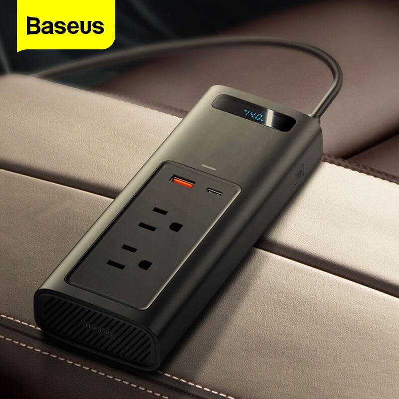 baseus car inverter dc 12v to ac 220v