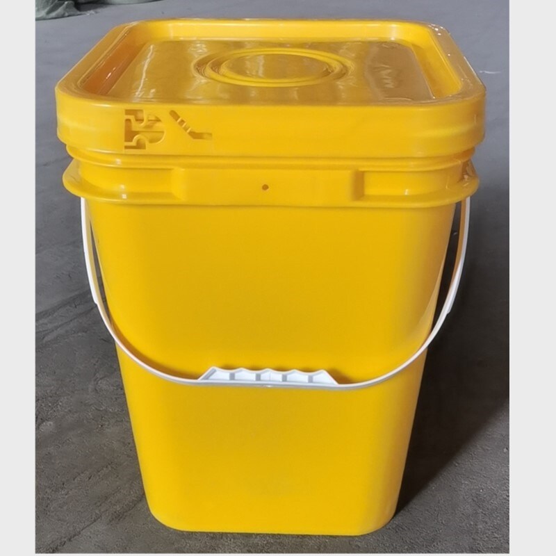 Thùng nhựa của xô nhựa vuông có nắp đậy thùng rửa gia dụng 20 lít thùng dày có nắp đậy thùng đóng gói hình vuông có nắp đậy