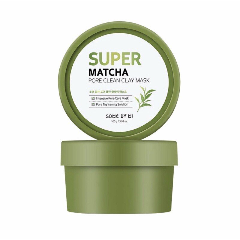Mặt nạ đất sét trà xanh Some By Mi Super Matcha Pore Clean Clay Mask 100g