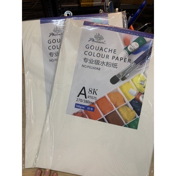 Tập Giấy Vẽ Hình Hoạ Vẽ Chì/ Màu Nước A3 Phoenix (20 Tờ) Định Lượng 160G/M2