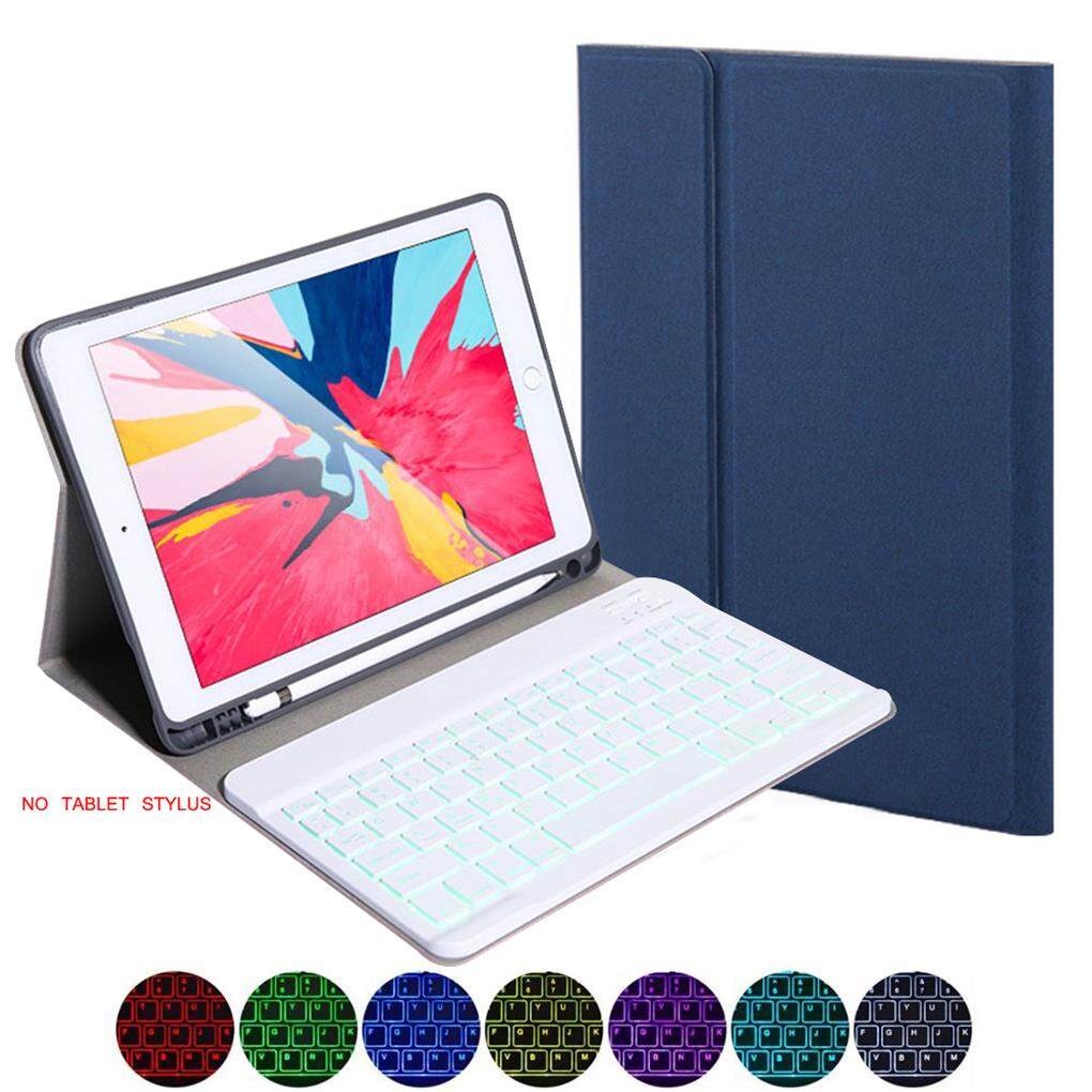 Cho iPad 7 10.2in 2019 7 màu sắc Backlit Bàn phím bluetooth cho máy tính