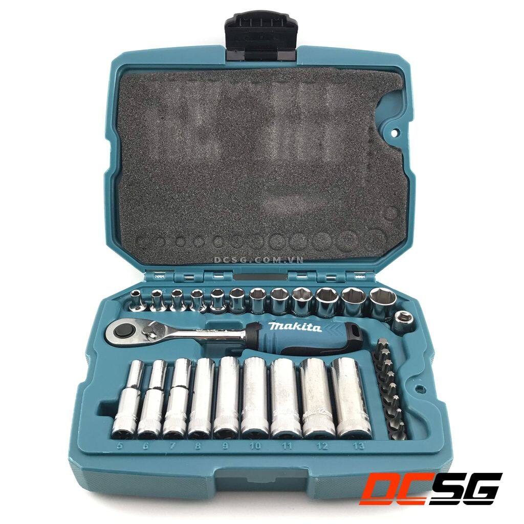 Bộ cần siết tự động & đầu tuýp makita b-65567