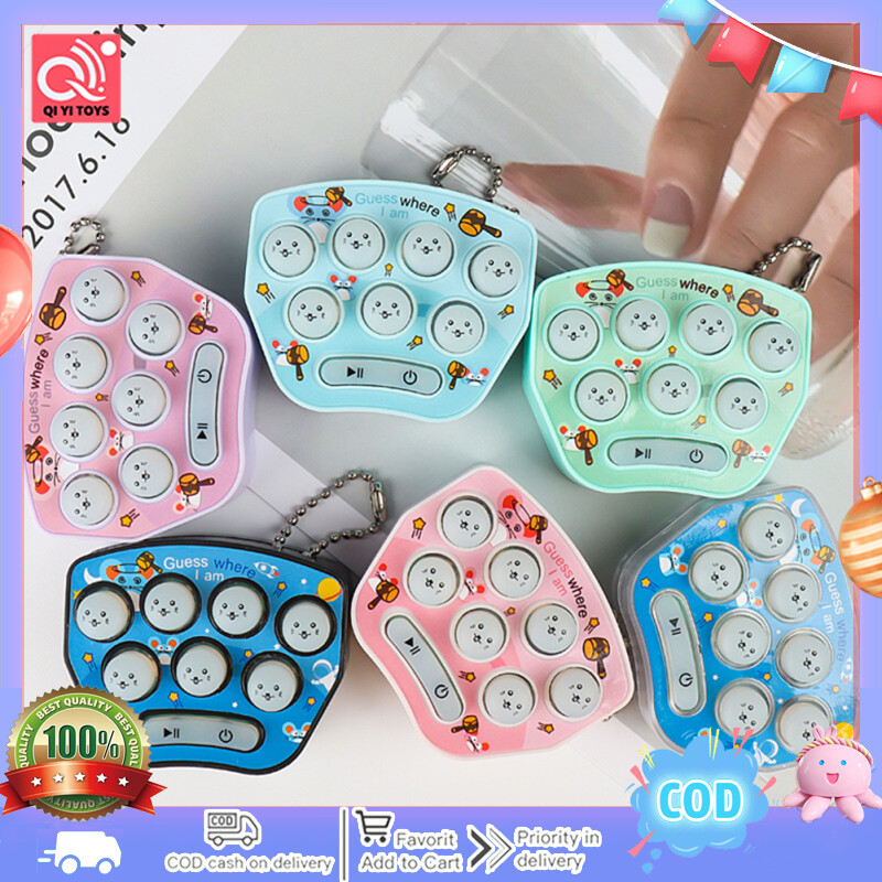 Keychain nhỏ gọn cầm tay Hamster Trò Chơi Mặt treo hình chìa khóa Vui Vẻ Sáng Âm giảm bớt căng thẳng Đồ Chơi