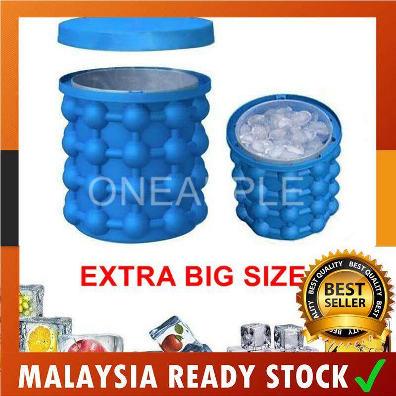 Ice Cube Maker Genie Silicone Ice Bucket Space Saving Ice Cube Maker