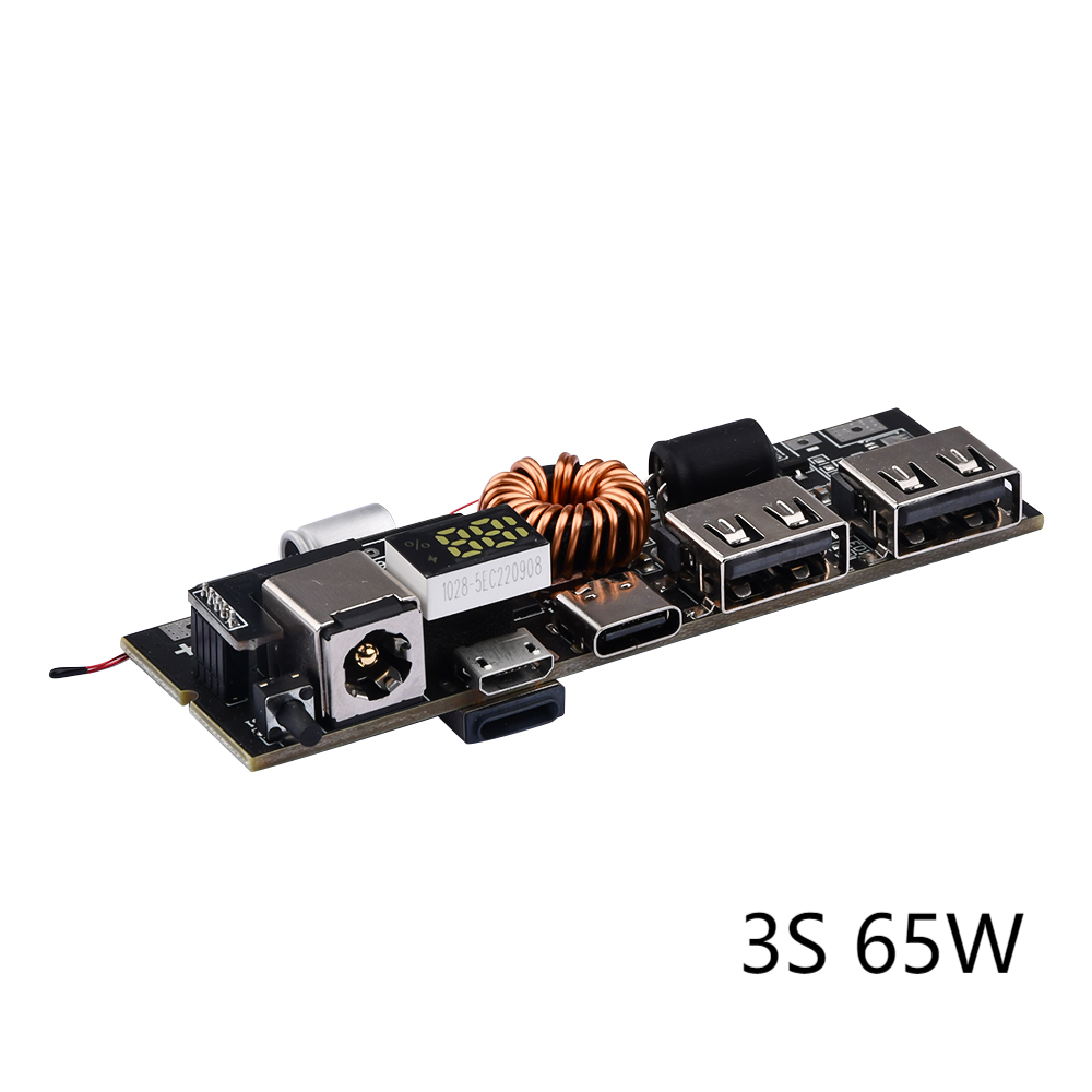 Foriot Mô-đun PD 3S 65W 4S/5S 100W PD 21700 Bảng Sạc Sạc Nhanh Kép 6 Cổng Sạc Dự Phòng Di Động Bảng