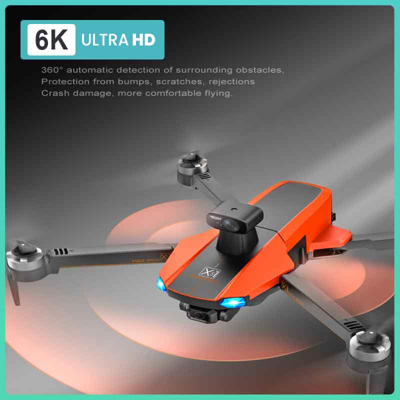 X22 plane 6K Professional 3-Axis Gimbal Brushless GPS 5G WIFI 360 Obstacle Avoidance 4KM 35min Flight RC plane helicopter ราคา 16,019 บาท*ส่งฟรี