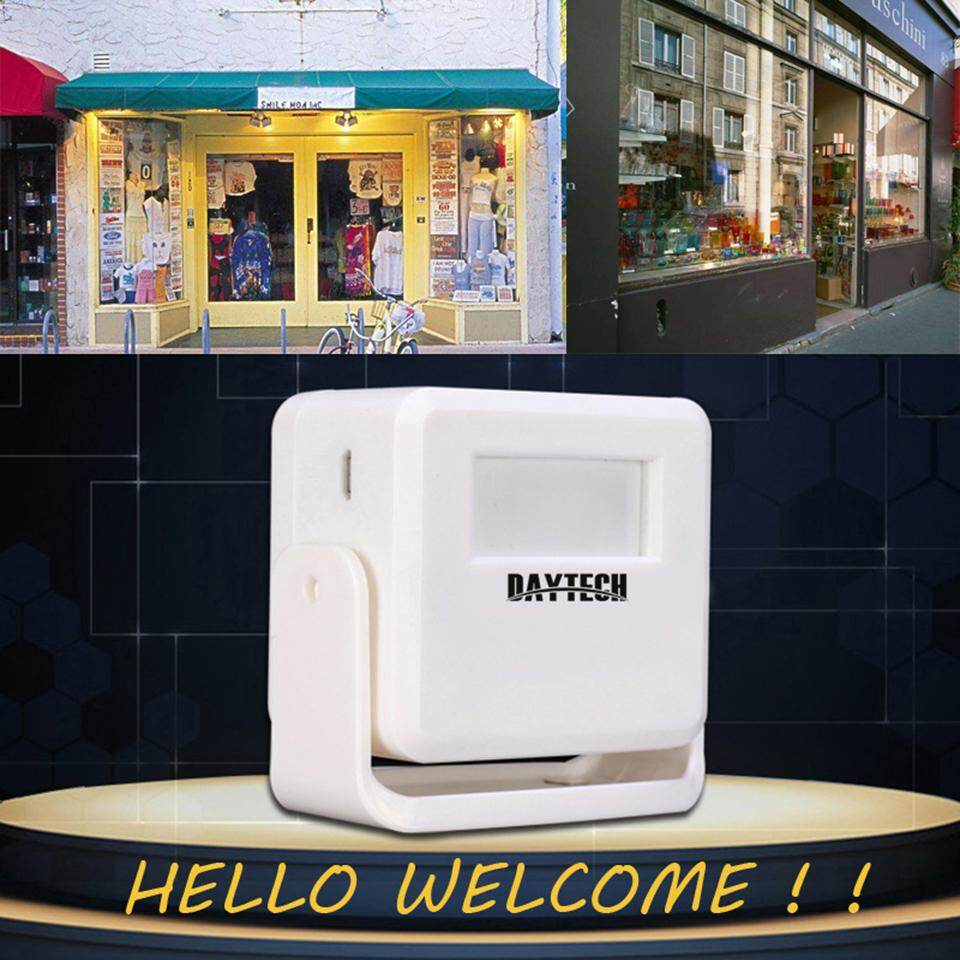 Daytech shop nhập cảnh chime xin chào chào chào mừng âm thanh bằng giọng nói chuông cửa xin chào chào chào mừng cảm biến chuyển động tiếng anh/thái lan/hàn quốc/trung quốc ngôn ngữ