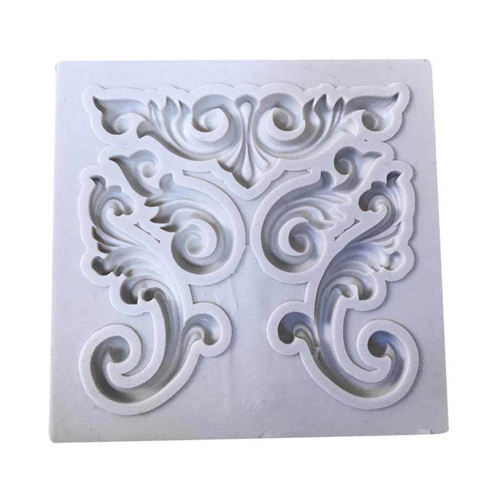 【Limited-time offer】 Khuôn silicon Dập nổi 3D bánh fondant dụng cụ làm bánh trang trí thủ công sô cô la