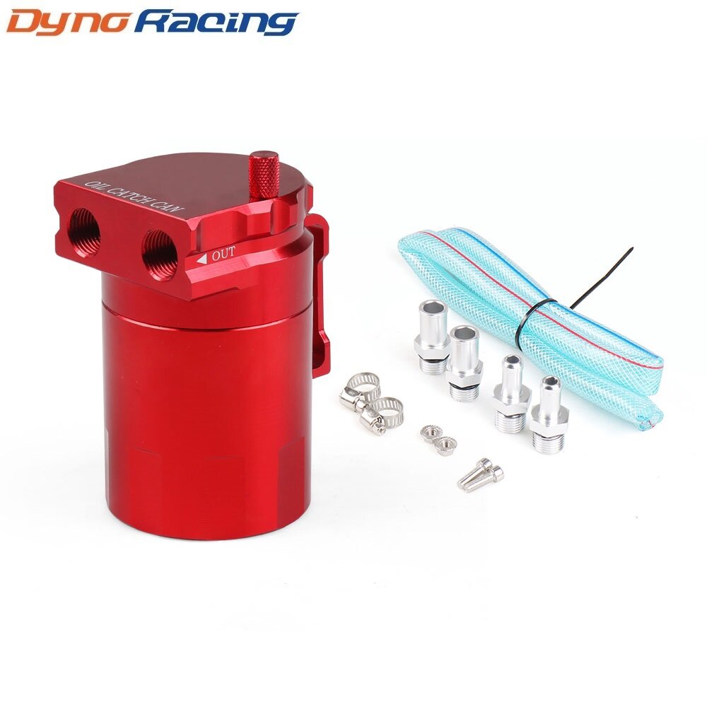 Hộp thu dầu bằng nhôm phổ thông màu đỏ bể chứa nước/bình dầu với phụ kiện 9mm & 15mm và que thăm dầu