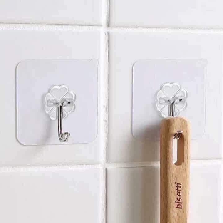 Combo 50 móc treo tường chịu lực . móc dính tường trong suốt