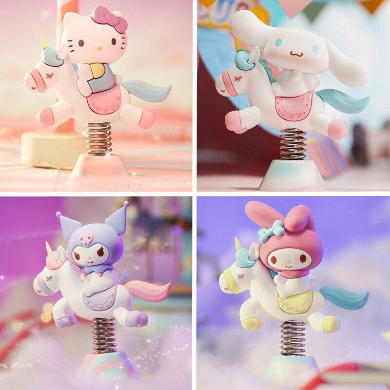 Fastshipment Mô Hình Kuromi Hello Kitty Phong Cách Sê-ri 6 Sanrio Carousel 6.5-7.5Cm Tượng Nhỏ Anime Nhật Bản Trang Trí Xe Hơi Dễ Thương