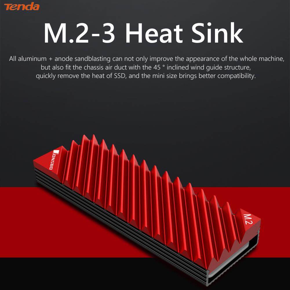 Jonsbo m.2-3 tản nhiệt tản nhiệt tấm tản nhiệt bằng hợp kim nhôm làm mát nhiệt cho m.2 2280 ssd