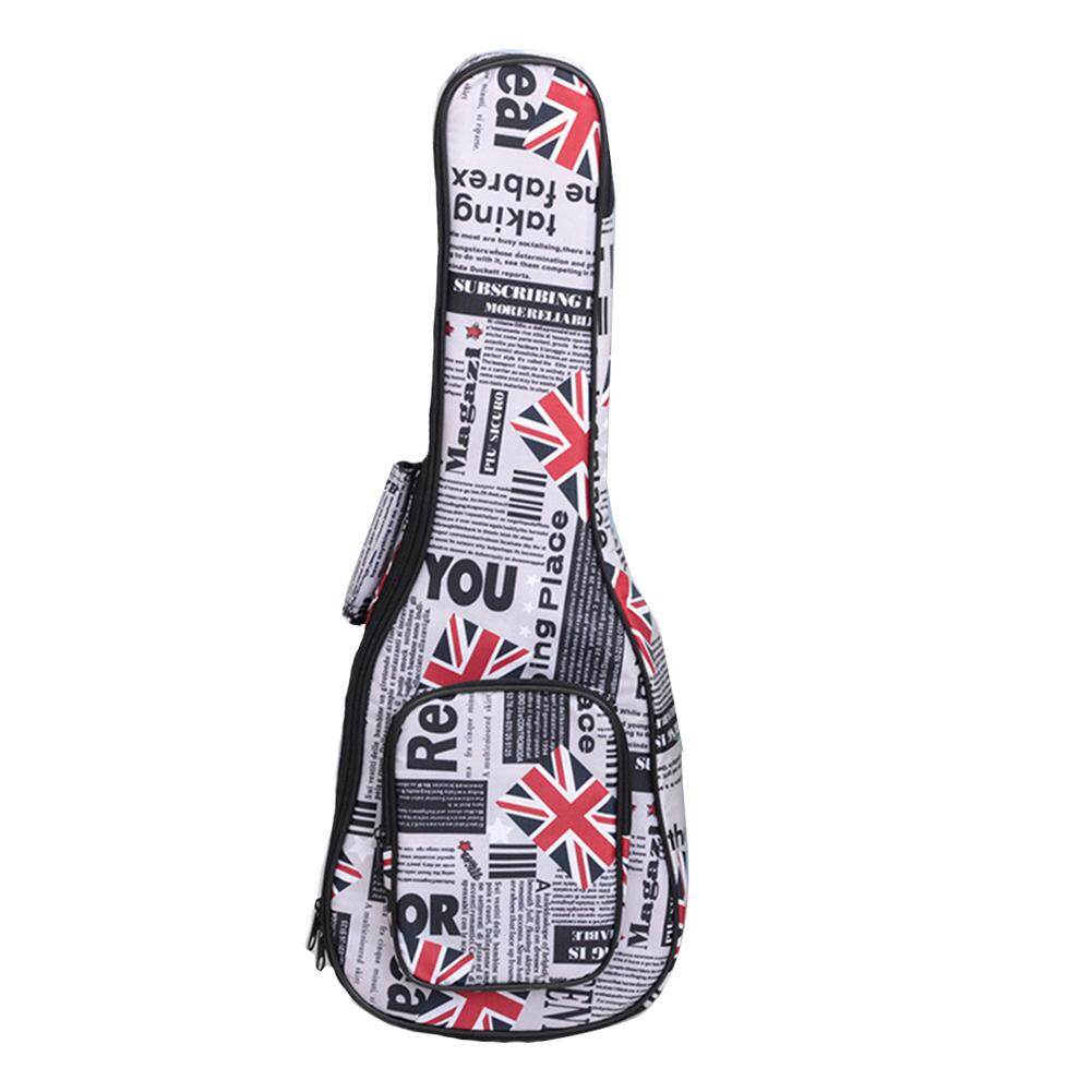 KOKKO Túi Đàn Ukulele, Túi Đựng Đàn Ukulele Thiết Kế Họa Tiết Cờ Quốc Gia Hộp Đựng Cotton Dày, Ba Lô Ukulele