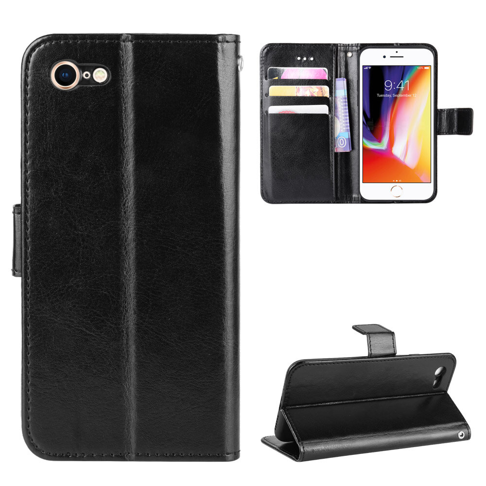 Ốp da pu cho iphone se 2020 ốp điện thoại lật dạng ví ốp lưng iphonese 2020