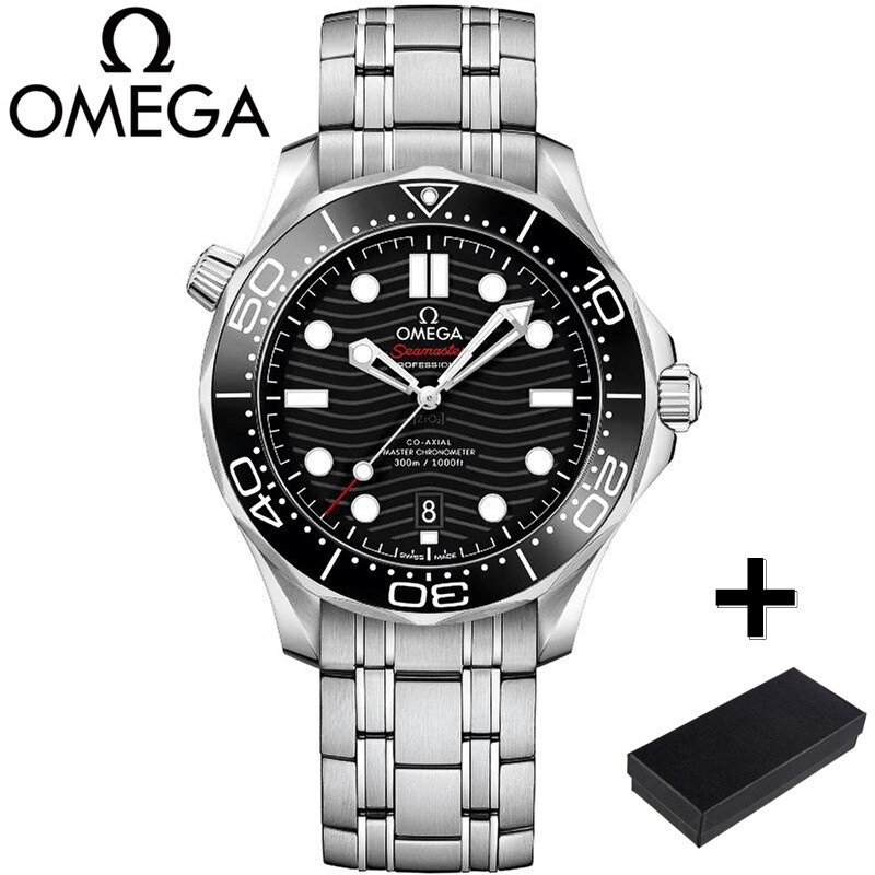 Seamaster đồng hồ nam đồng hồ đeo tay thạch anh thép không gỉ bấm giờ